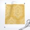 Bohemian Mudcloth Hexagon Geometric Sunflower Yellow Textured Look Custom Removable Wallpaper by Spoonflower Peel & Stick Wallpaper 2FT Wide